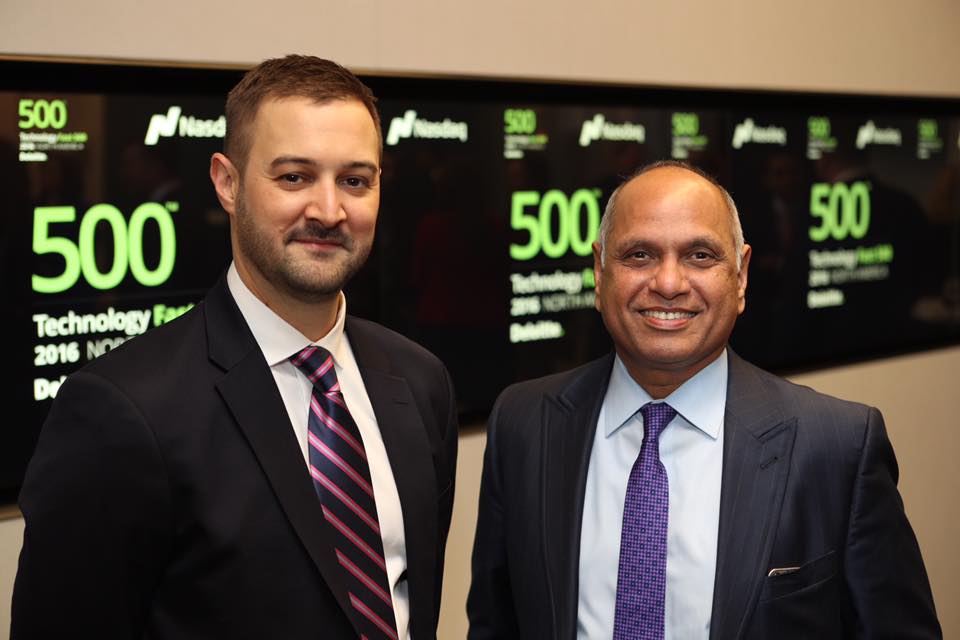 Satya Akula (right) and Bill Schaefer, Amyx, Inc.